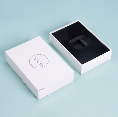Cajas de regalo blancas de papel de la cartulina del AI con las tapas EVA Insert