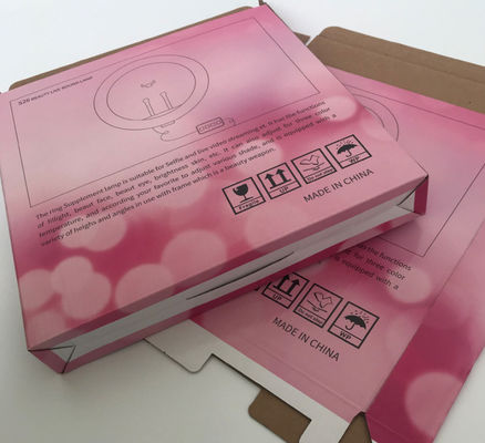 La electrónica de encargo b flauta caja de embalaje 250gsm para la luz de la belleza