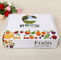 Empaquetado separado biodegradable de la fruta de 3x4 Tray White Corrugated Box For
