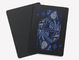 CMYK que imprimen el azul y las tarjetas plásticas negras del póker impermeabilizan