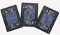CMYK que imprimen el azul y las tarjetas plásticas negras del póker impermeabilizan