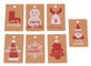 Regalos reciclables de Hang Tags Swing For Christmas del papel del pdf Kraft