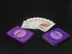 Naipes impresos color púrpura del papel de 300gsm C2S 63x88m m Tuck Box Packaging
