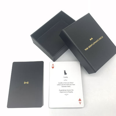 De encargo impresa impermeabilizan tarjetas plásticas del póker con 2PCS la caja rígida 63x88m m