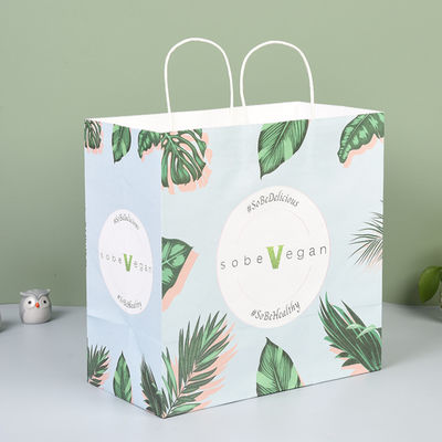 Bolsas de papel amistosas durables de Eco con el transporte fuerte de las manijas